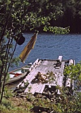 September 1975 - wood deck on top of rocks