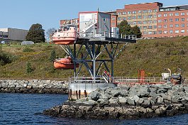 Lifeboat training facility, Halifax-Dartmouth, Nova Scotia