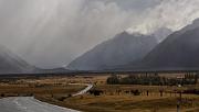 Tasman River valley towards Mount Cook