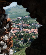 Pavlov from the Děvičky castle ruins - Děvín, Czechia