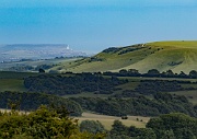 Ditchling Beacon, South Downs, England, looking towards Seaford Head