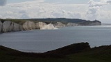 The cliff-fall in progress a few days prior to our visit (news photo)