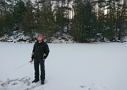 Doug ice fishing